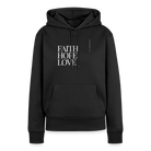 Faith Hope Love Women’s Premium Hoodie - black