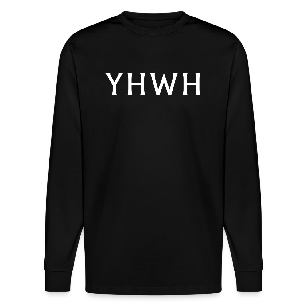 YHWH  Unisex Organic Longsleeve Shirt - black