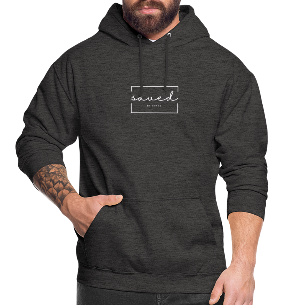 Saved by grace Unisex Hoodie - charcoal grey