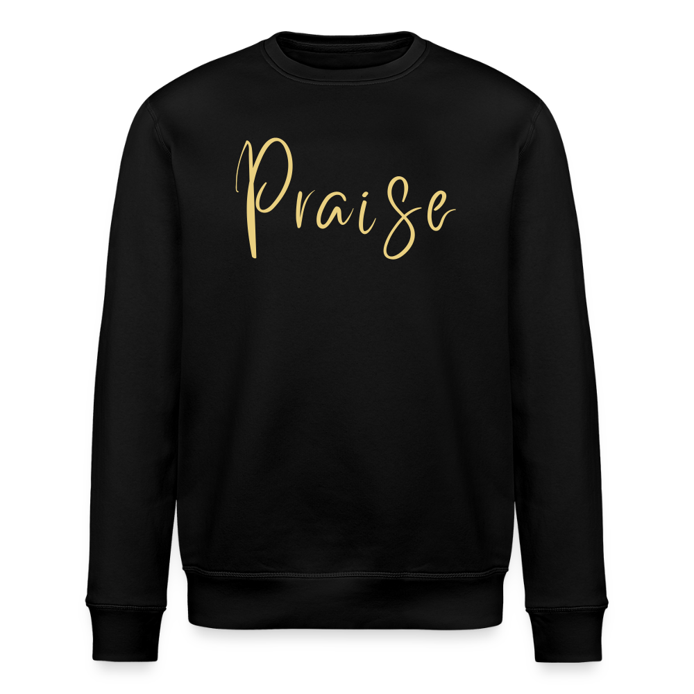 Praise Unisex Organic Sweatshirt - black
