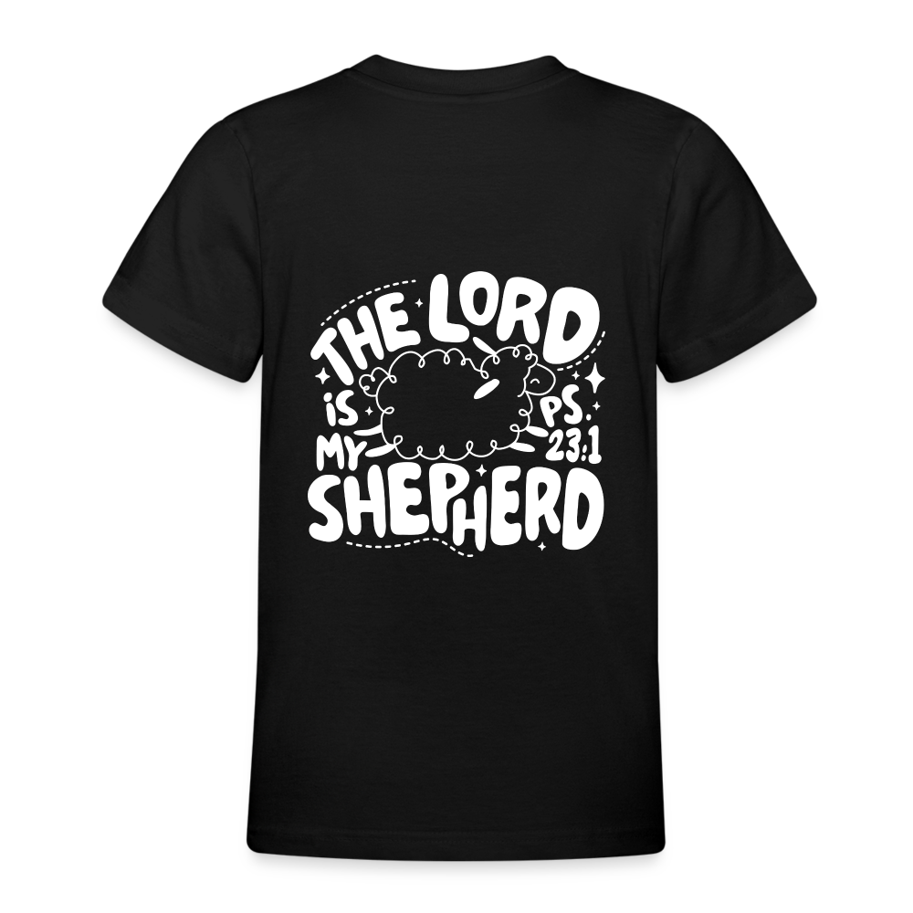 My Shepherd Kids' T-Shirt - back print - black