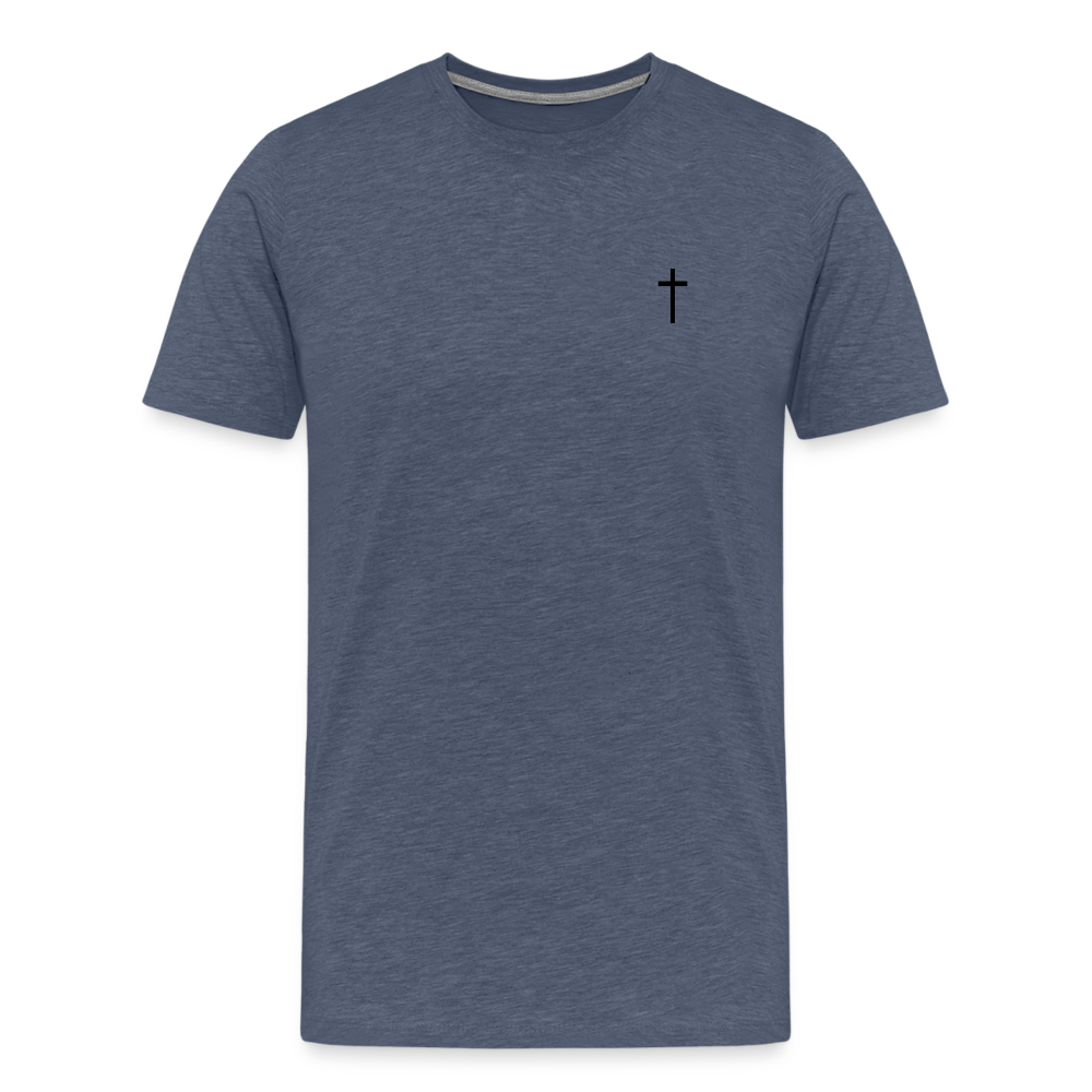 Cross Men’s Premium T-Shirt - heather blue