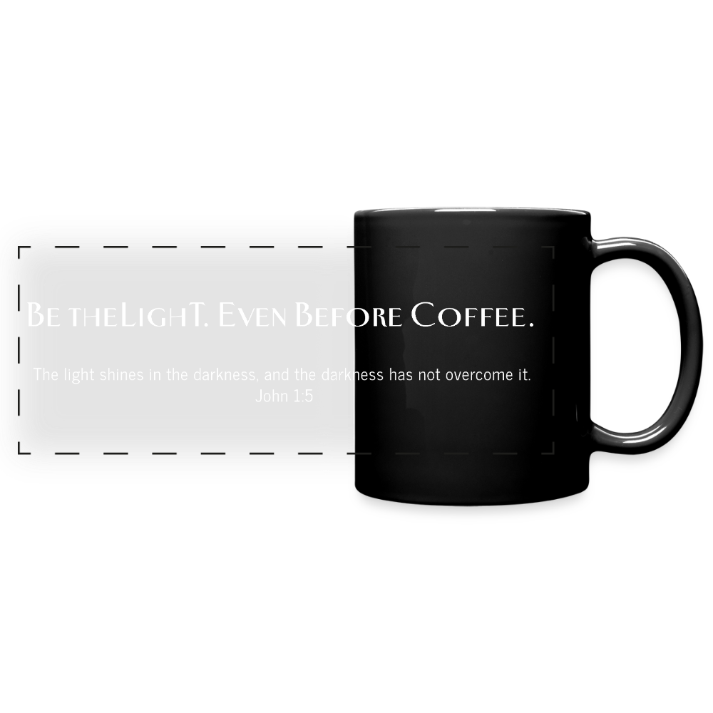 Be the Light.  Panoramic Mug - black