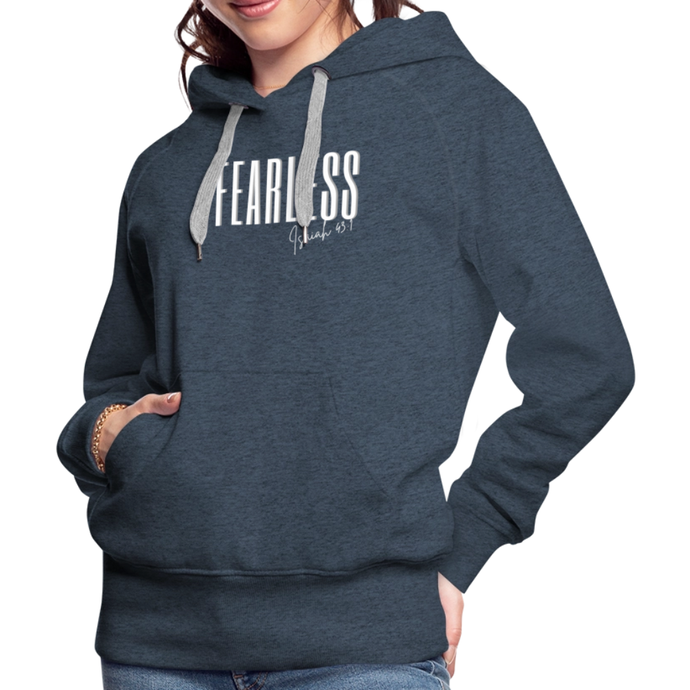 Fearless Women’s Premium Hoodie - heather denim