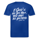 God is enough Unisex Organic T-Shirt - majorelle blue