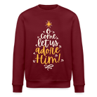 Christmas Unisex Organic Sweatshirt - burgundy