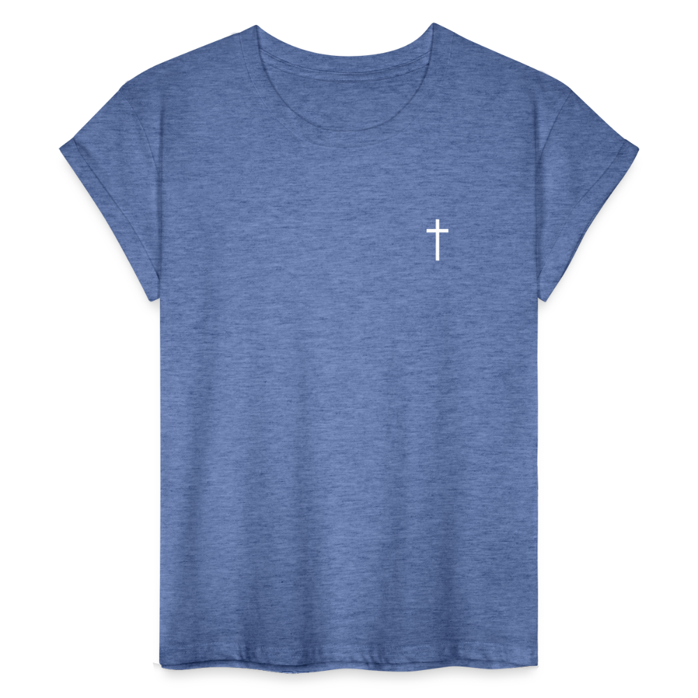 Cross Women’s Oversize T-Shirt - heather denim