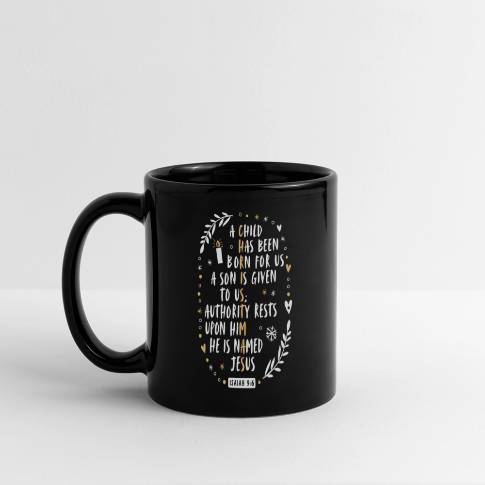 Christmas Panoramic Mug - black
