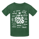 Child of God Kids T-Shirt - bottle green