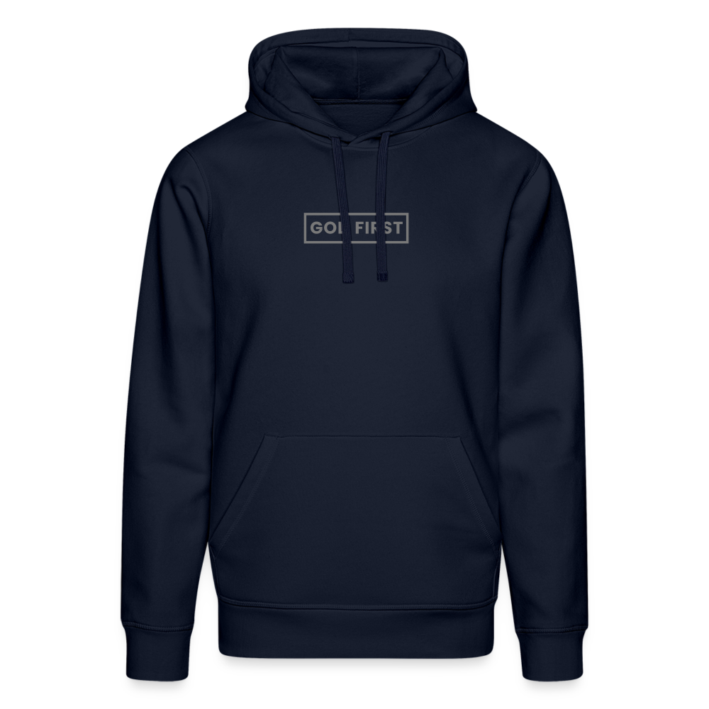 God First Unisex Organic Hoodie - french navy