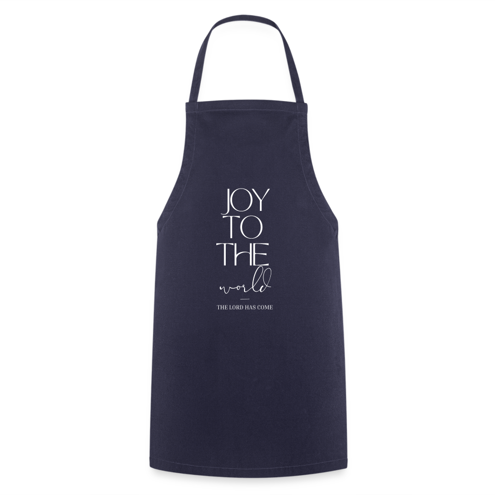 Joy to the world Cooking Apron - navy