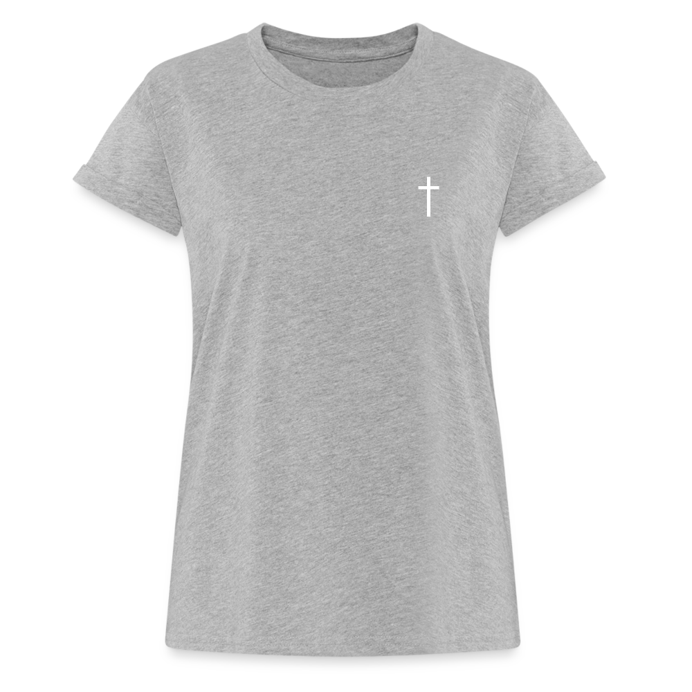 Cross Women’s Oversize T-Shirt - heather grey