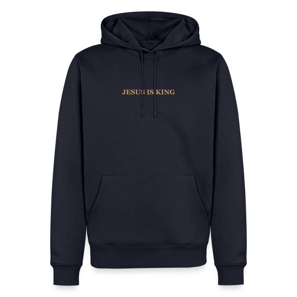 Jesus is King Men’s Premium Hoodie - navy