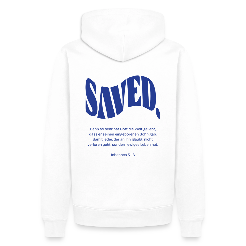 Saved Men’s Premium Hoodie - white