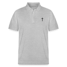 Cross Organic Unisex Polo Shirt - heather grey