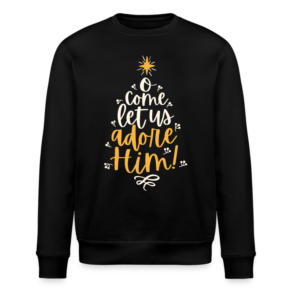 Christmas Unisex Organic Sweatshirt - black