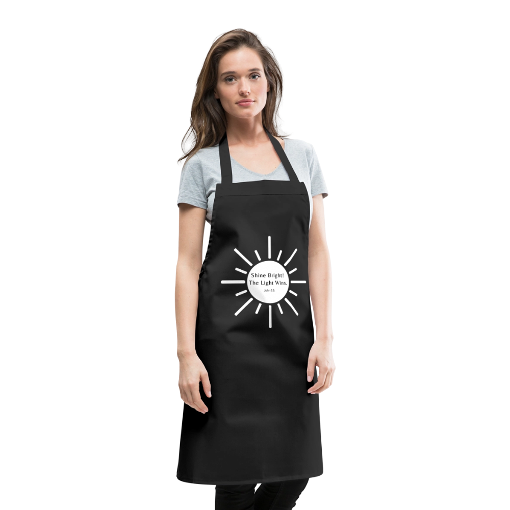 Shine Bright Cooking Apron - black