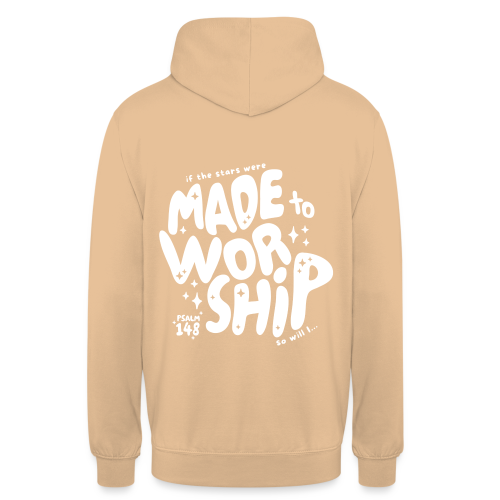 Made to Worship Unisex Hoodie - peach