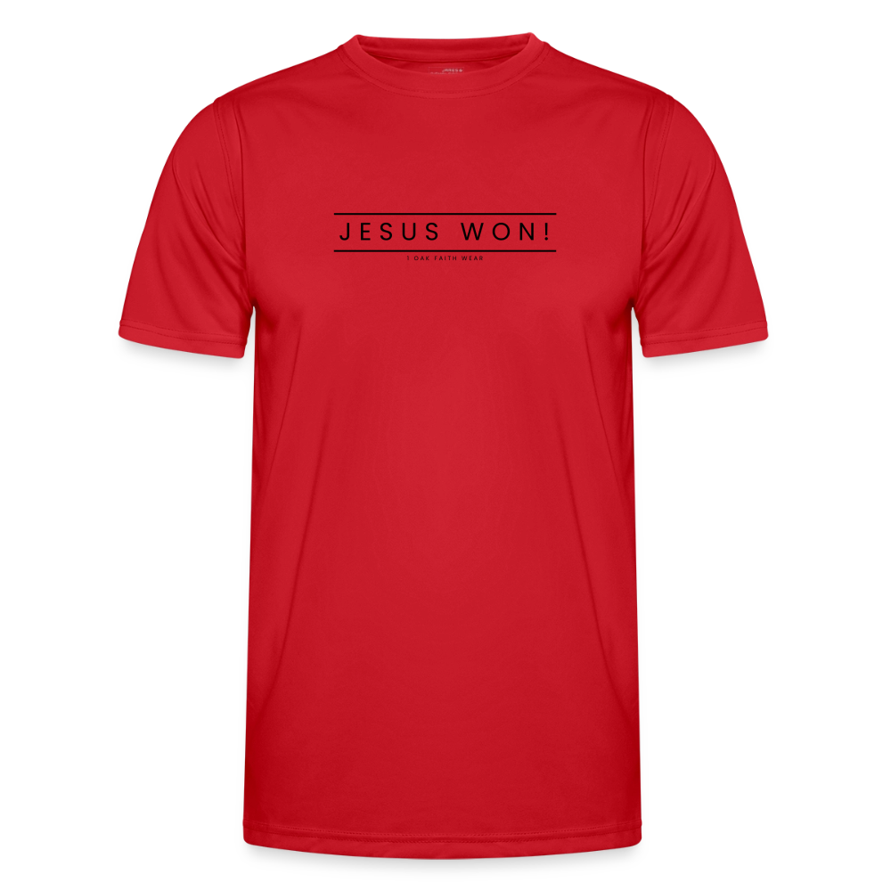Jesus won! Men's Functional T-Shirt - red