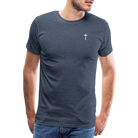 Cross Men’s Premium T-Shirt - heather blue