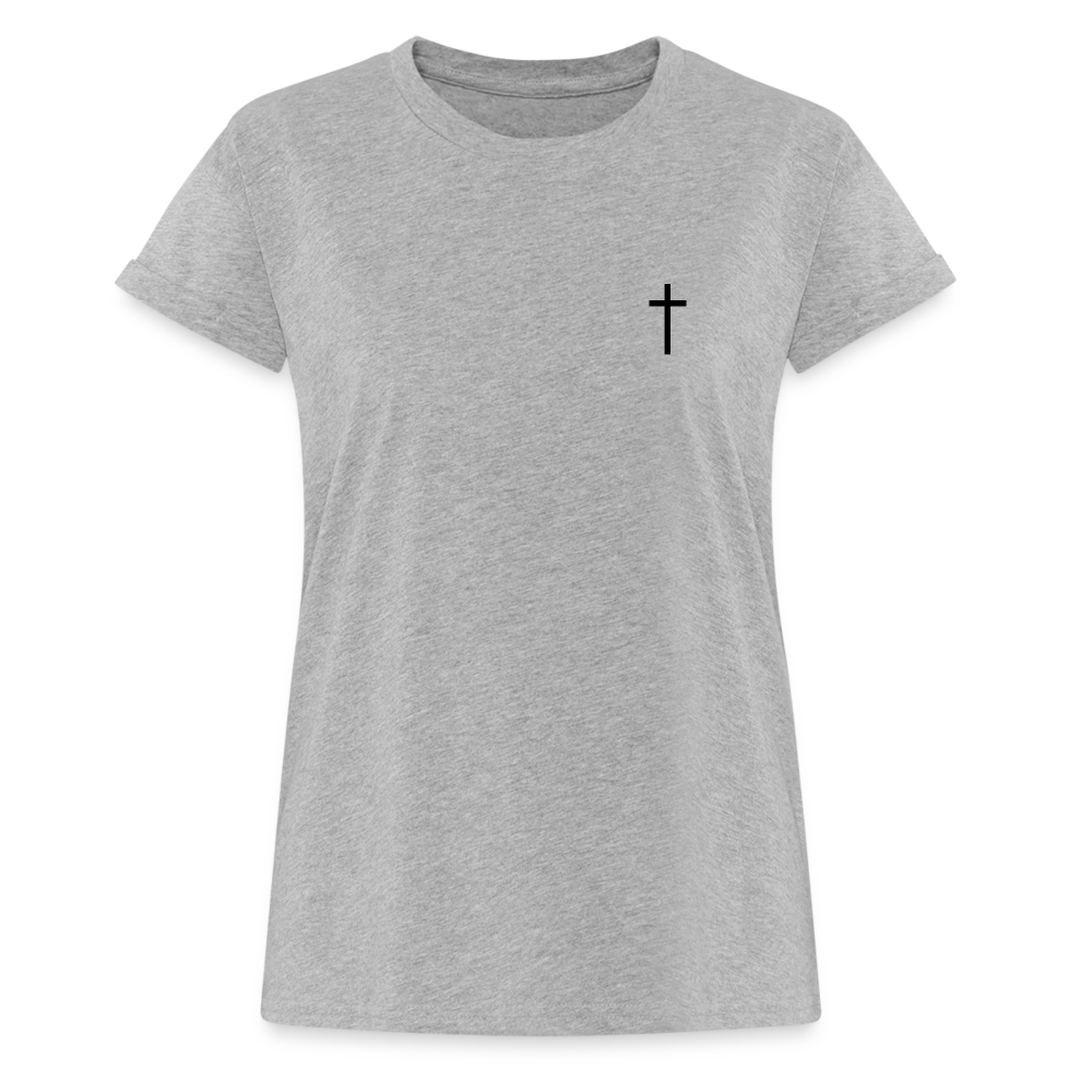 Cross Women’s Oversize T-Shirt - heather grey