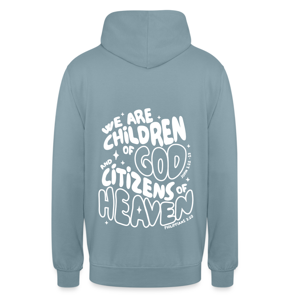 Children of God Unisex Hoodie - stonewash blue