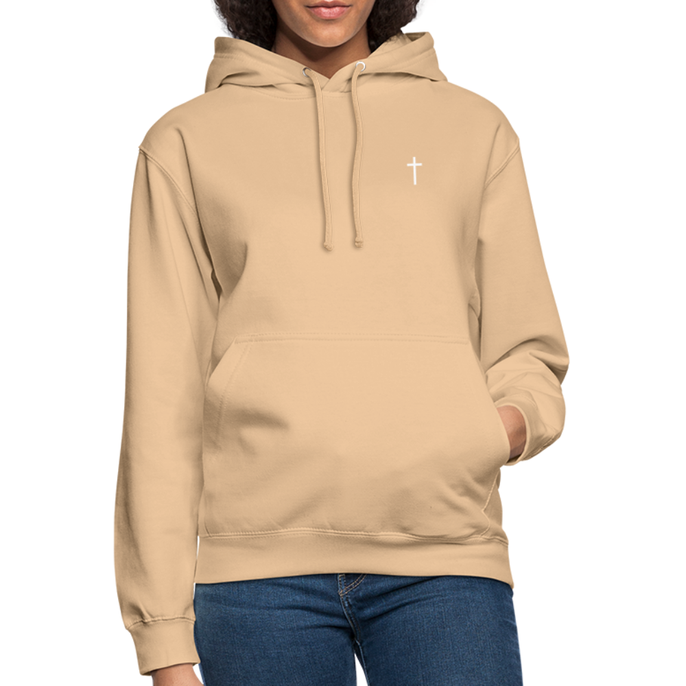 Cross Unisex Hoodie - peach