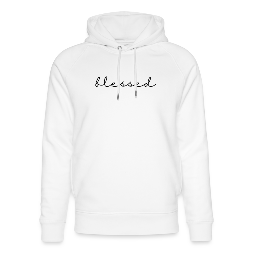 Blessed Unisex Organic Hoodie by Stanley & Stella - white