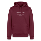 STRONG & COURAGEOUS Men’s Premium Hoodie - burgundy