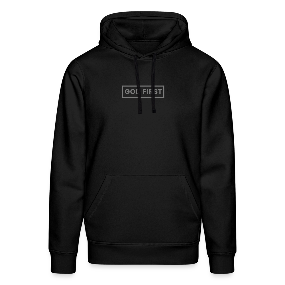 God First Unisex Organic Hoodie - black