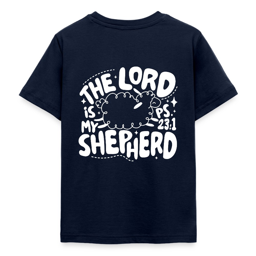 My Shepherd Kids' T-Shirt - back print - navy
