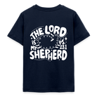 My Shepherd Kids' T-Shirt - back print - navy