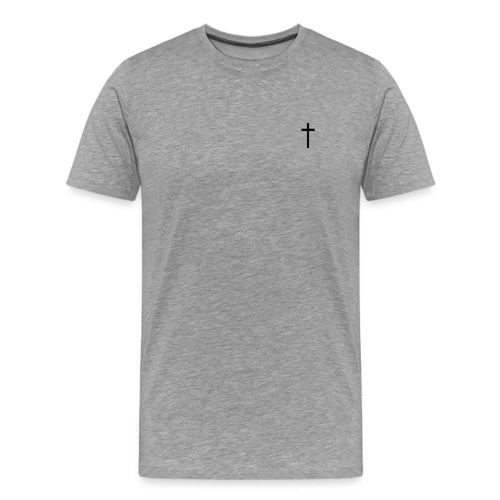 Cross Men’s Premium T-Shirt - heather grey