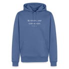 STRONG & COURAGEOUS Men’s Premium Hoodie - stone blue