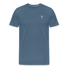 Cross Men’s Premium T-Shirt - steel blue