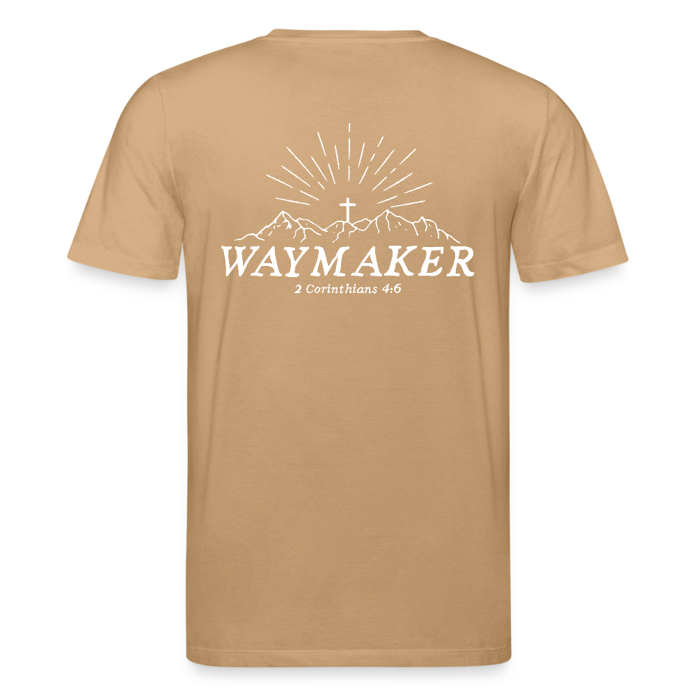 Waymaker Unisex Organic T-Shirt - caramel 