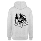 Love like Jesus Unisex Hoodie - light heather grey