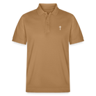Cross Organic Unisex Polo Shirt - latte