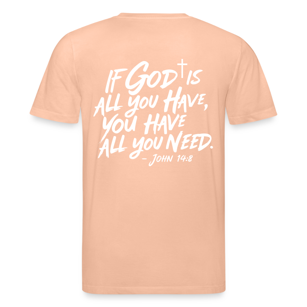God is enough Unisex Organic T-Shirt - peach