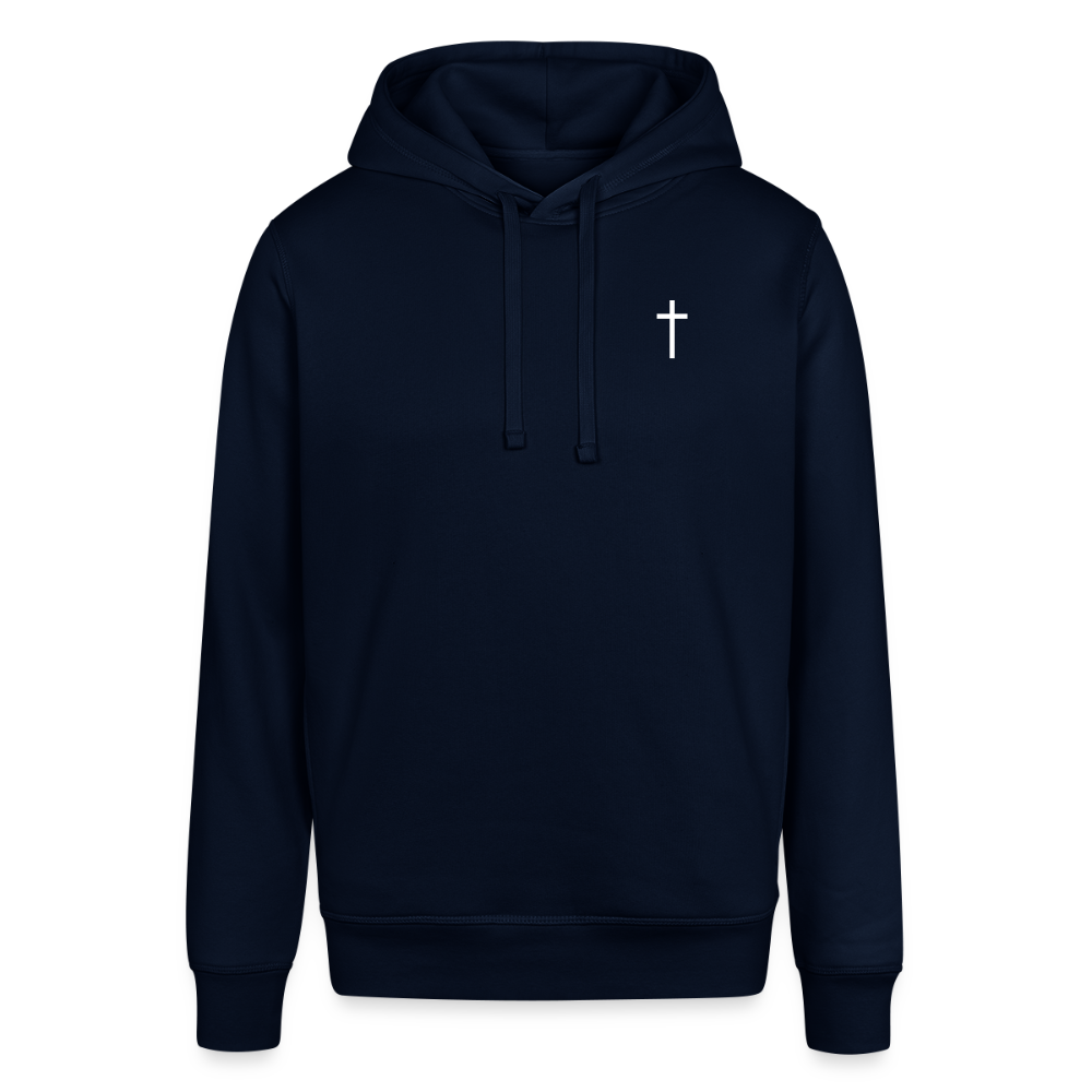 Cross Unisex Organic Hoodie - navy