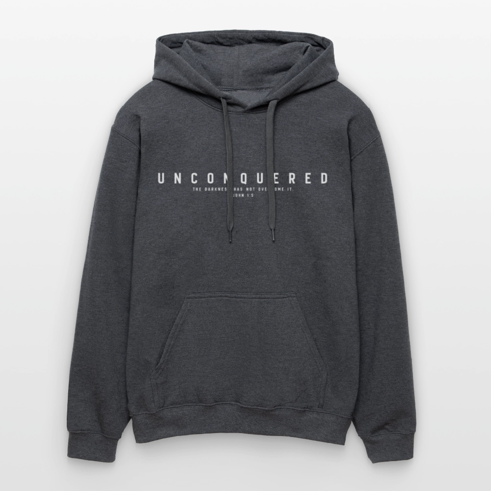 Unconquered Unisex Softstyle® Midweight Hoodie - dark heather grey