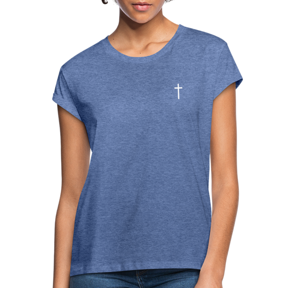 Cross Women’s Oversize T-Shirt - heather denim