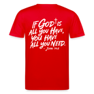 God is enough Unisex Organic T-Shirt - red