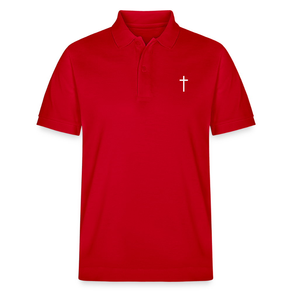 Cross Organic Unisex Polo Shirt 2.0 - red