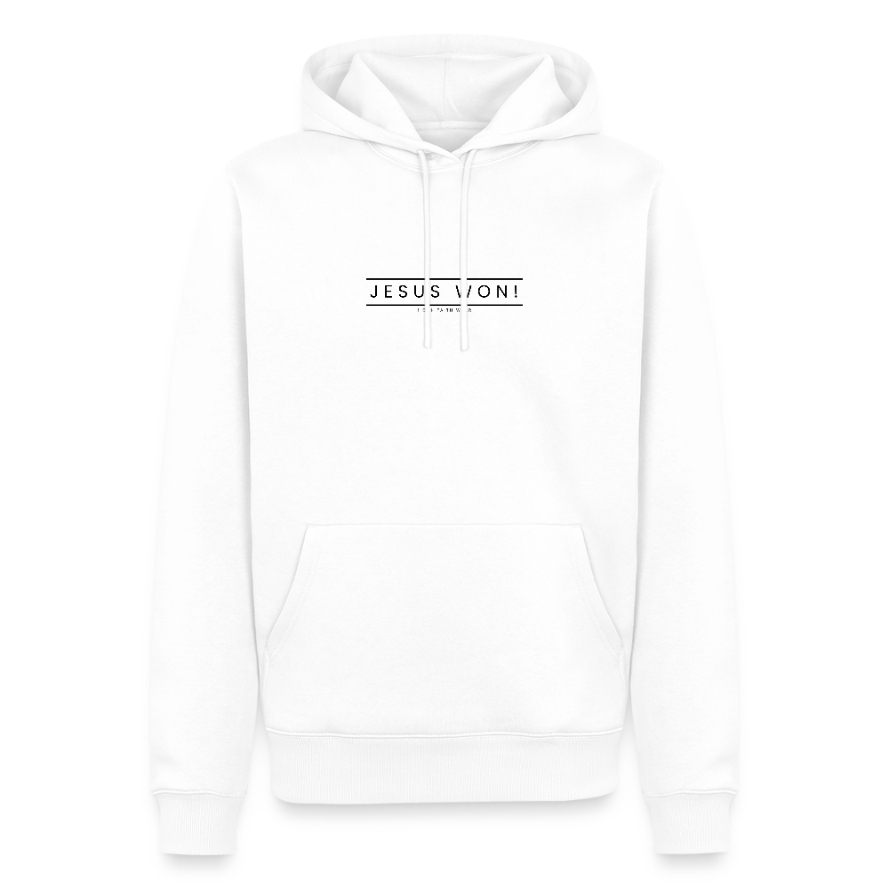 Jesus won! Men’s Premium Hoodie - white