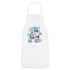 Jesus is the Reason Cooking Apron - white