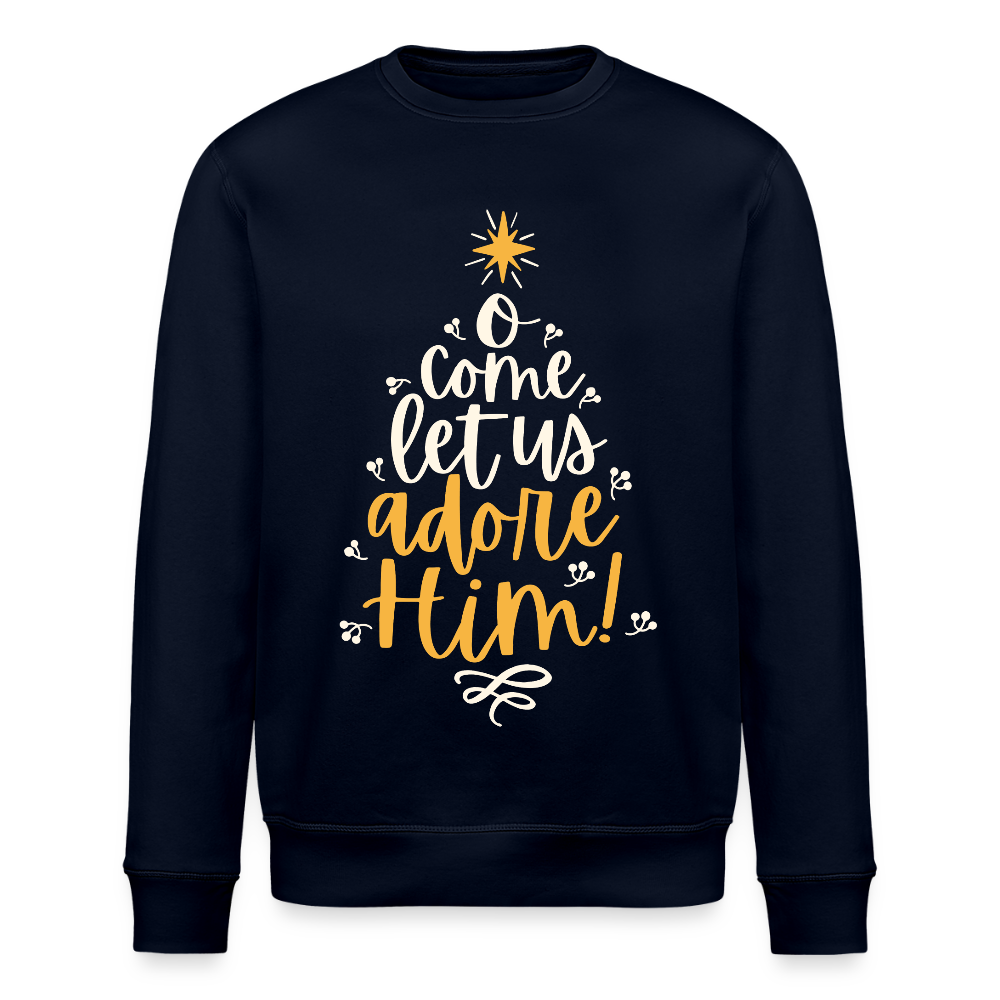 Christmas Unisex Organic Sweatshirt - navy