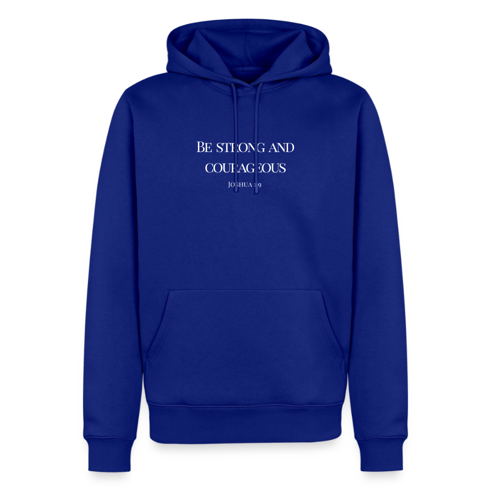 STRONG & COURAGEOUS Men’s Premium Hoodie - royal blue