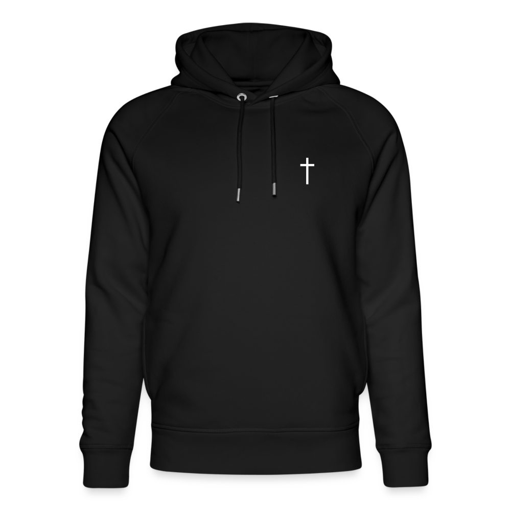 Cross Unisex Organic Hoodie - black