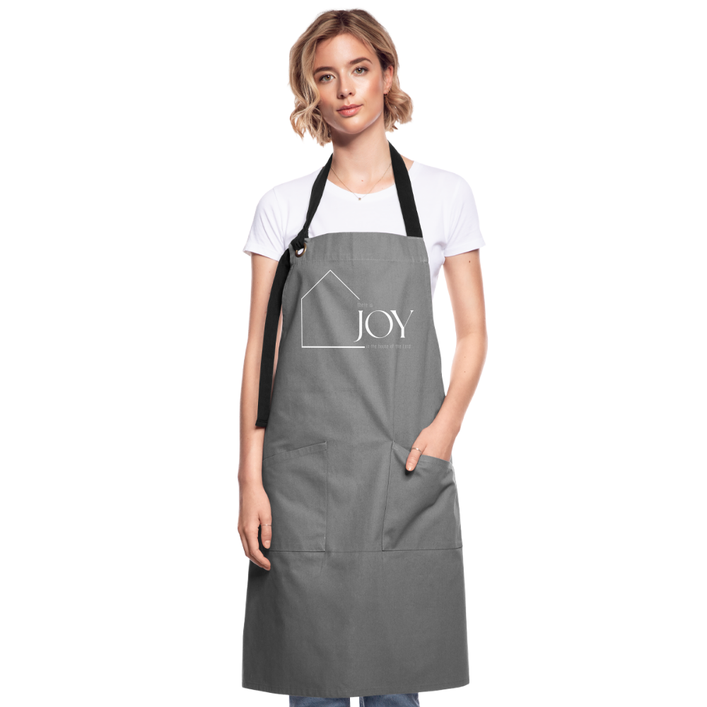 Joy in the house of the Lord Artisan Apron - grey/black